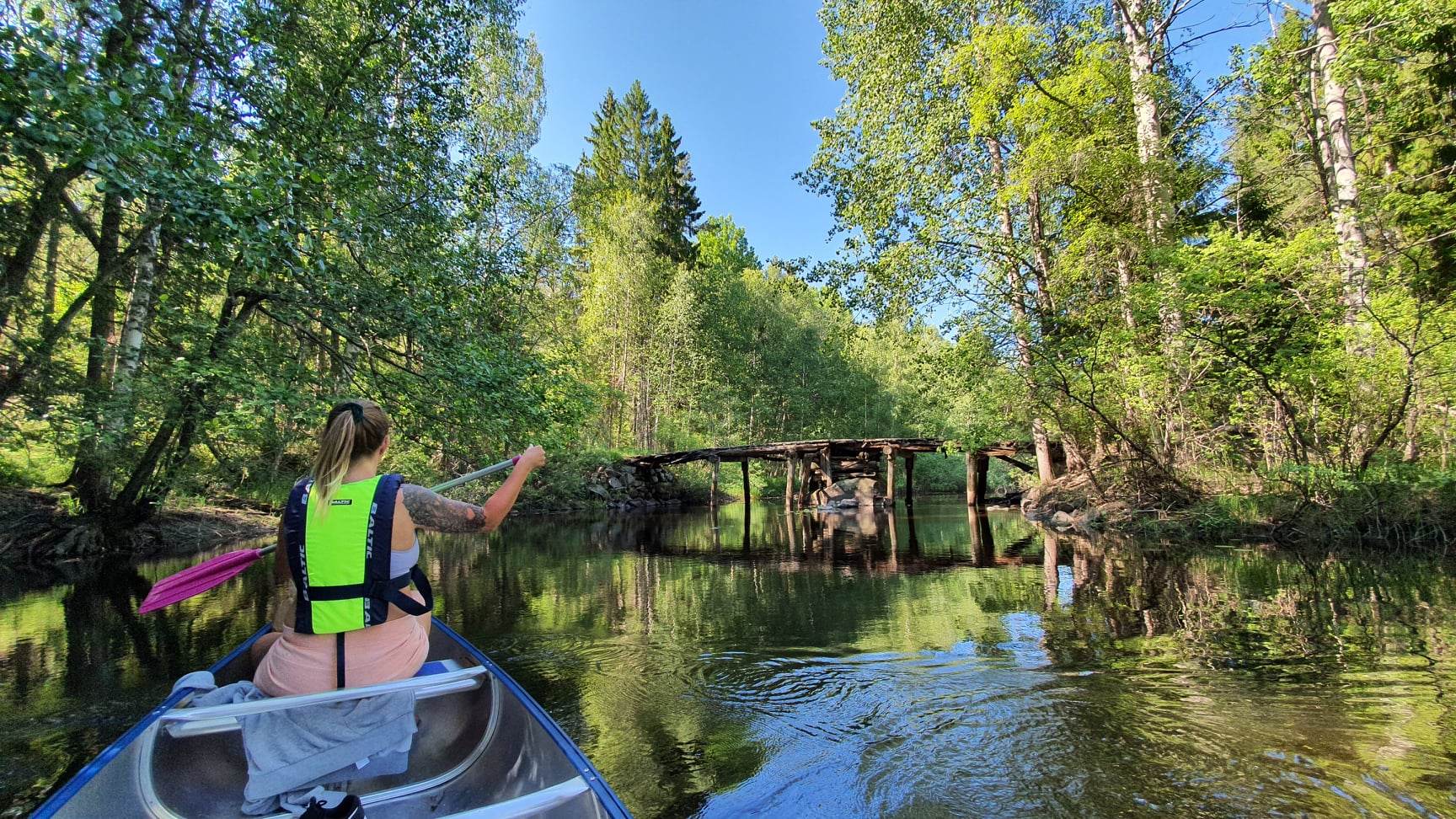 Paddling i Ödmården