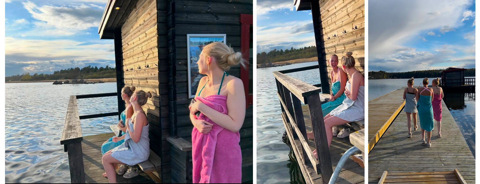 Bastumys vid flotten på Stenö havsbad