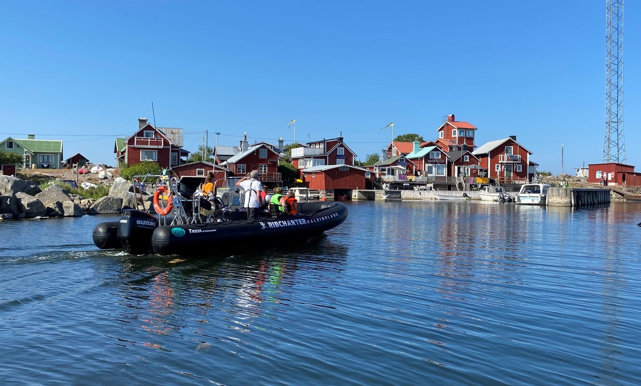 En tur med ribbåt till ön Rönnskär
