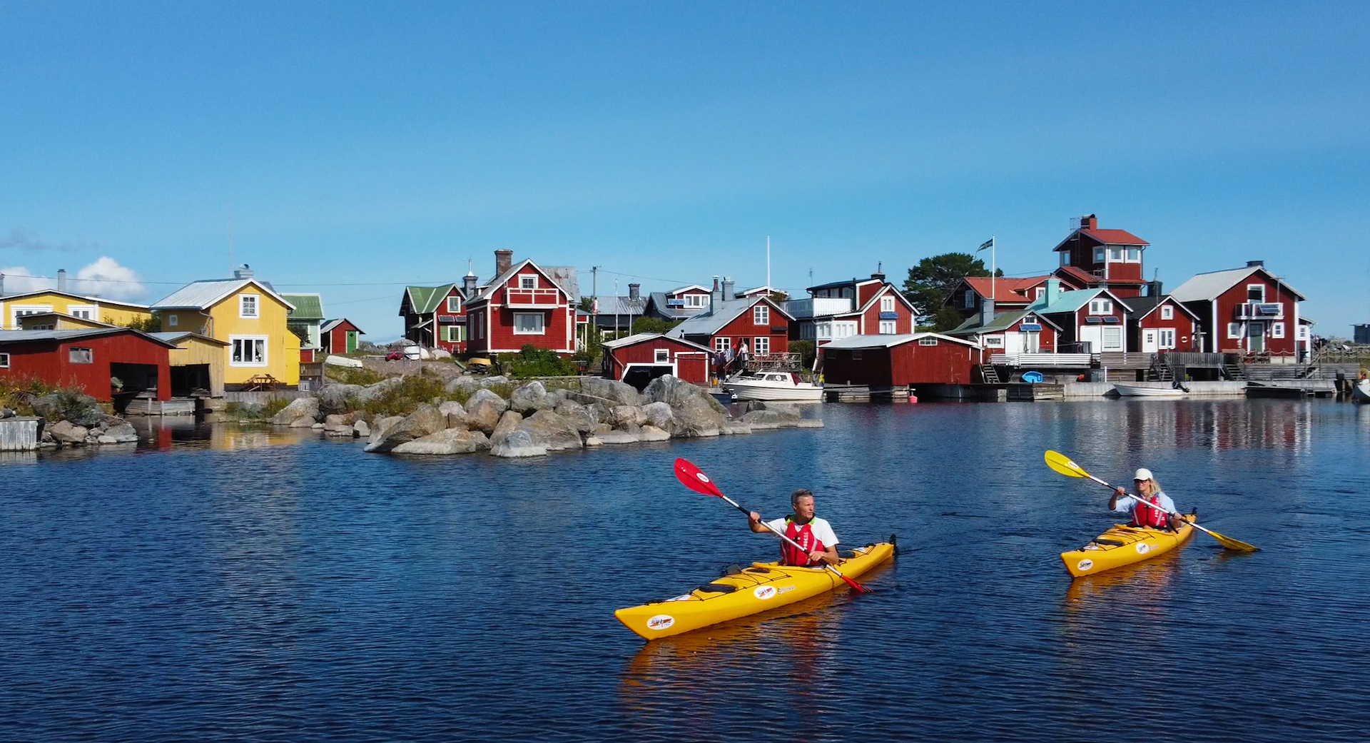 En skärgårdsidyll med möjlighet till paddlingsturer.