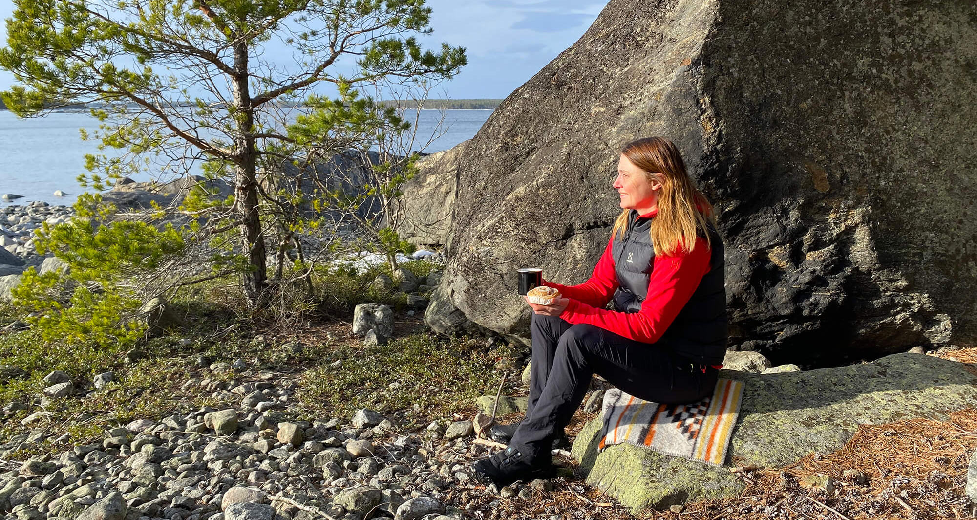 Mysig fikapaus på Skatön