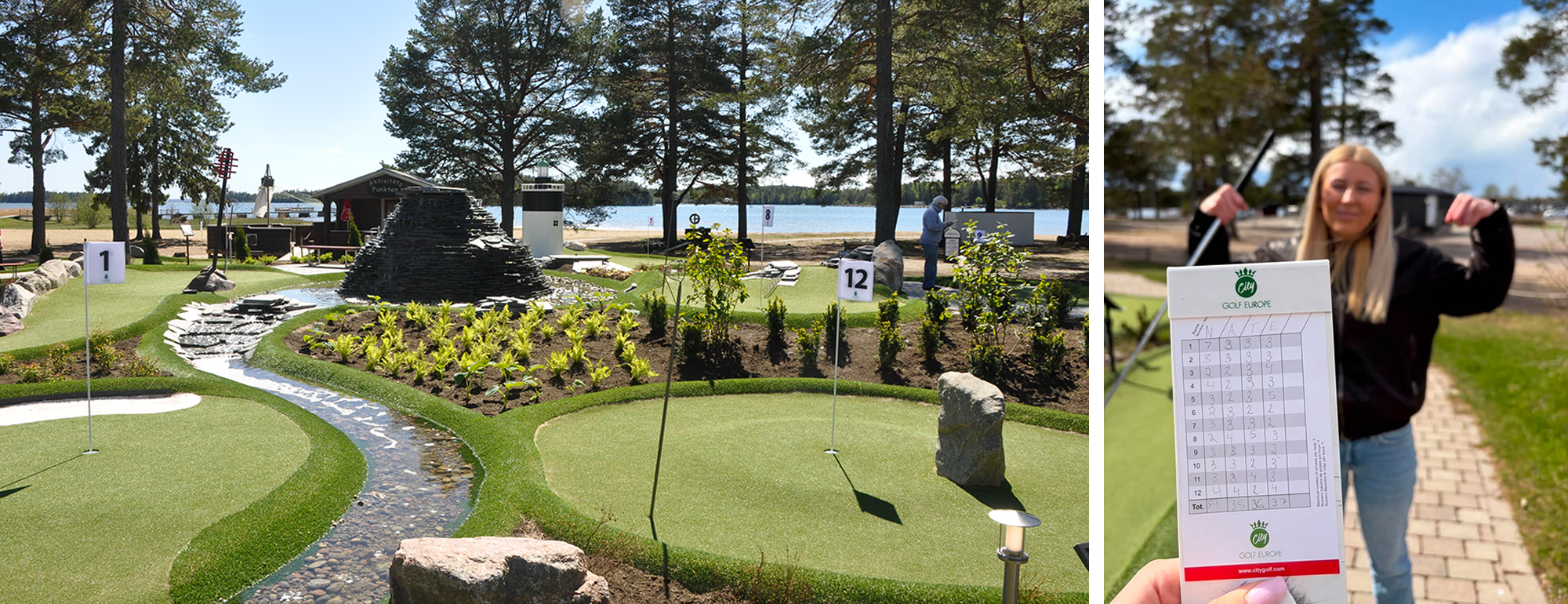 Äventyrsgolf på Stenö havsbad och camping