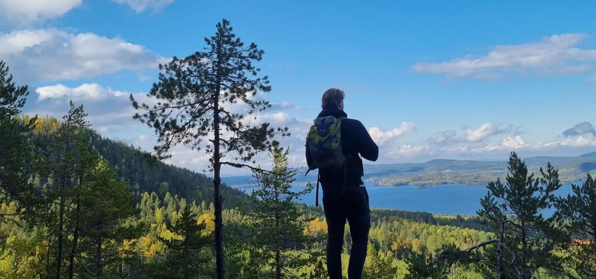 Fin utsikt efter vandring på Hamnäsleden