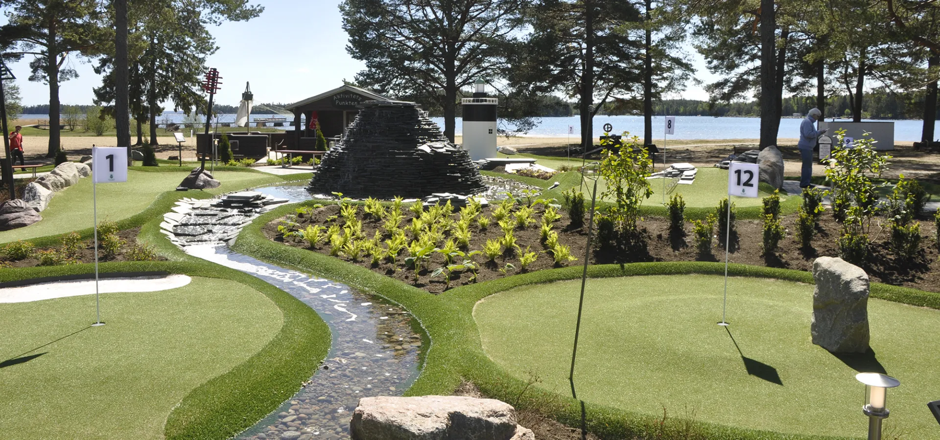 Äventyrsgolf vid Stenö havsbad och camping