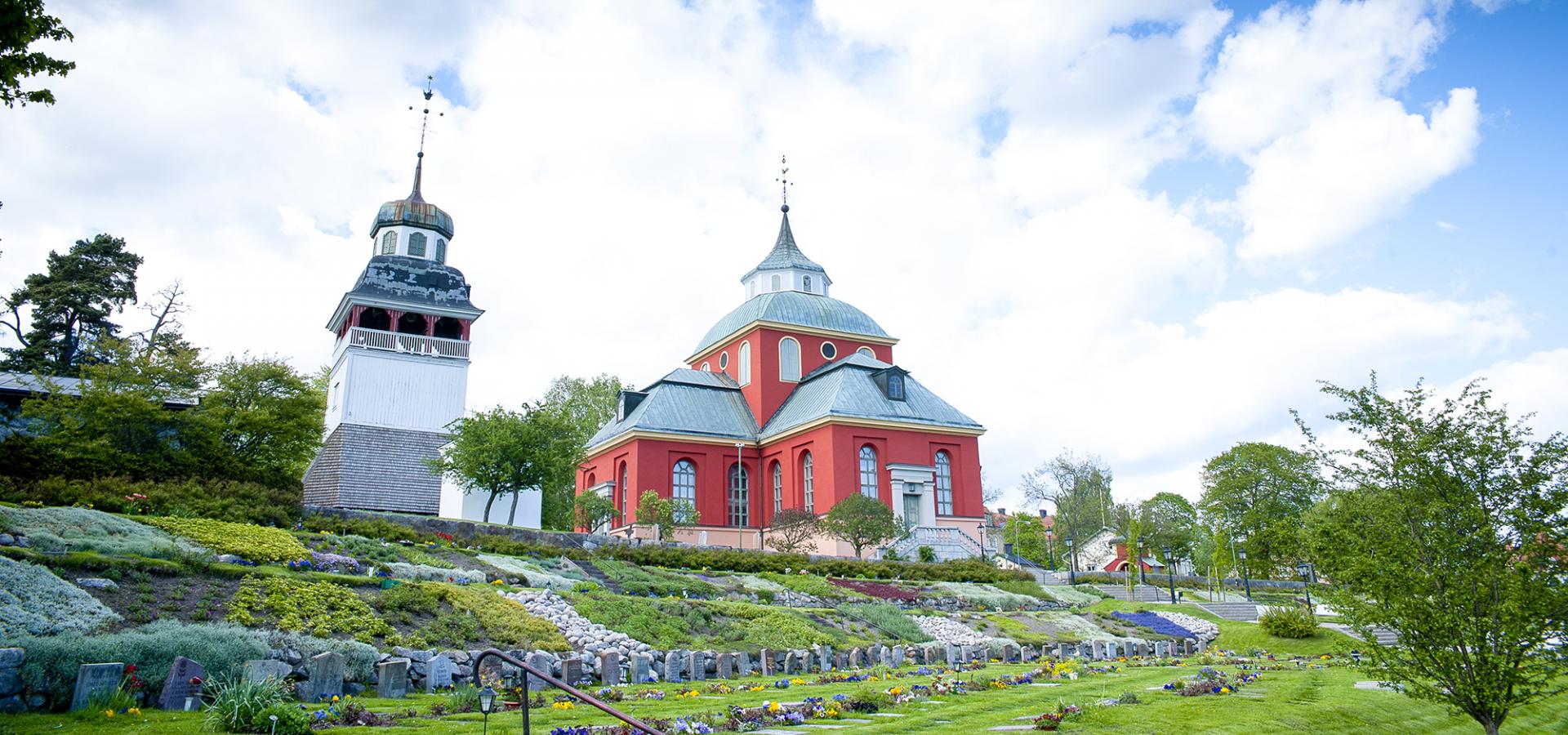 Röda kyrkan Ulrika Eleonora i Söderhamns centrum