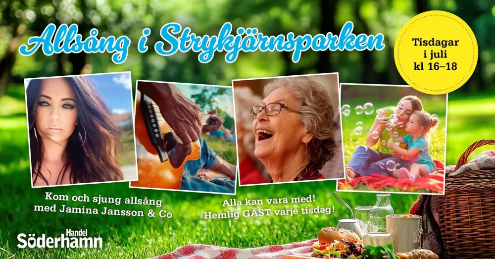 Allsång i Strykjärnsparken 