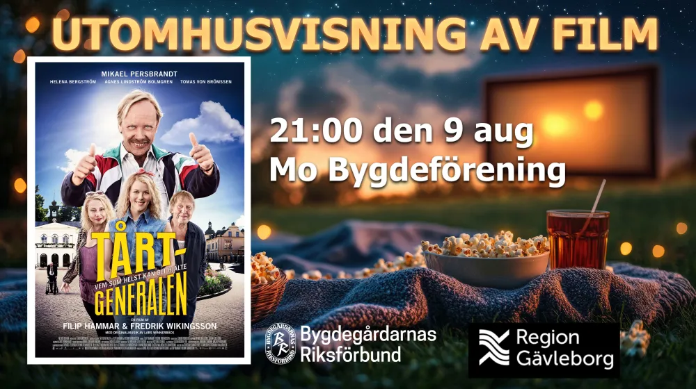 Utomhusbio på Mo Bygdegård 
