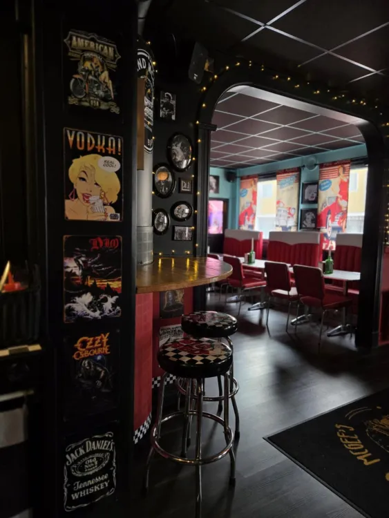 Restaurangen Lollipop med retrokänsla