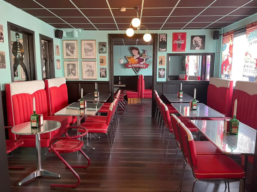 Restaurangen Lollipop med retrokänsla