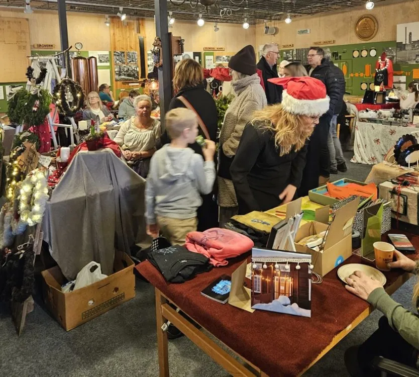 Julmarknad på Bergviks Industrimuseum