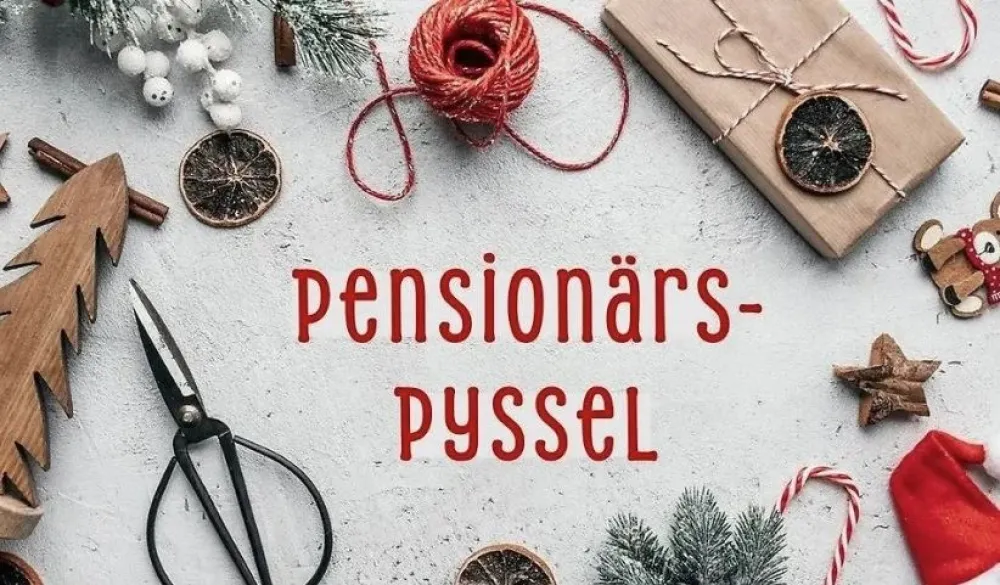 Pensionärspyssel på Stadsbiblioteket - 27 november