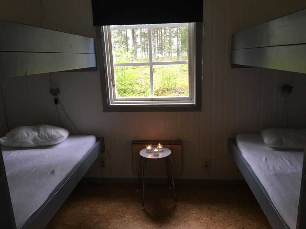 Self-catering camping cottage Gösen(6 beds shower/WC)