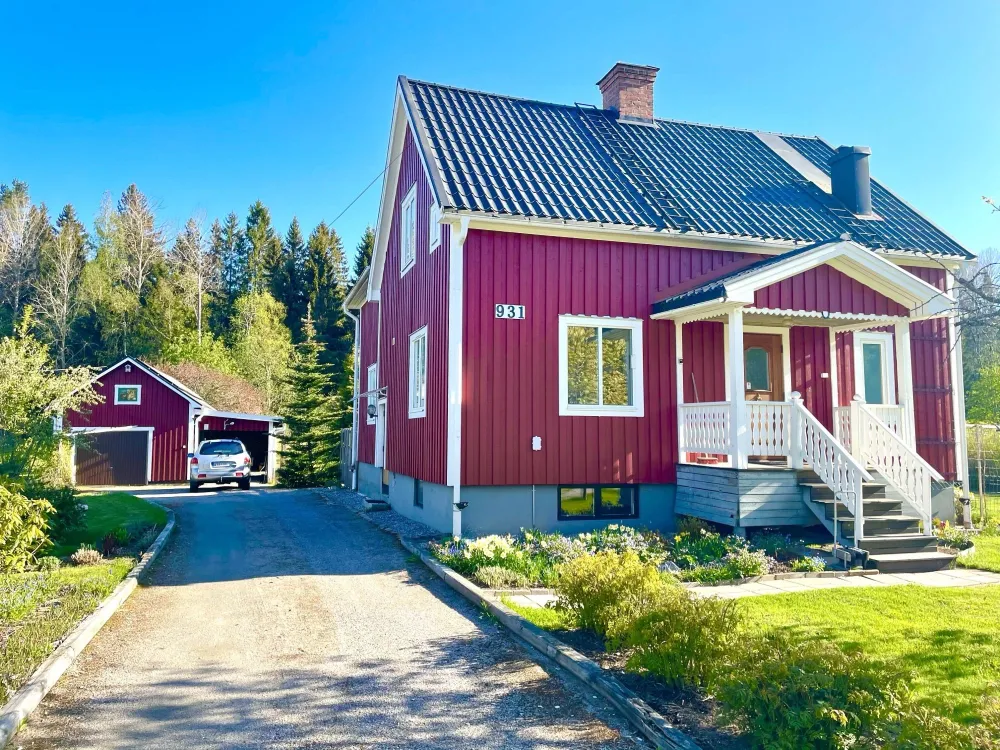 Harmonisk villa nära natur och bad