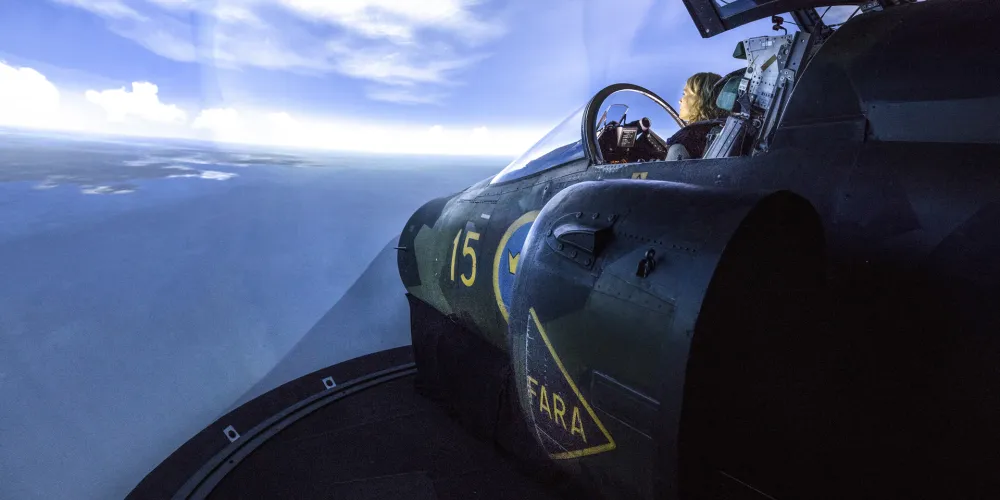 Flygtur i viggensimulator