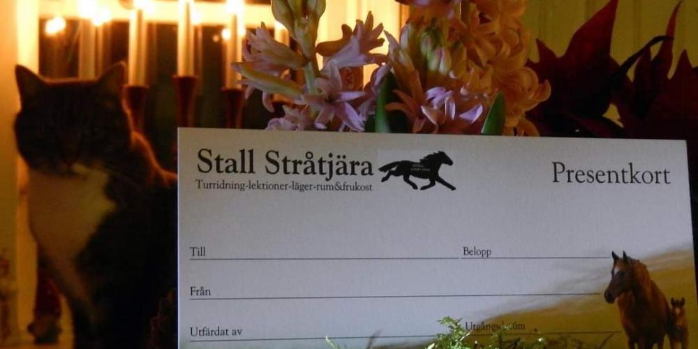 Presentkort Stall Stråtjära