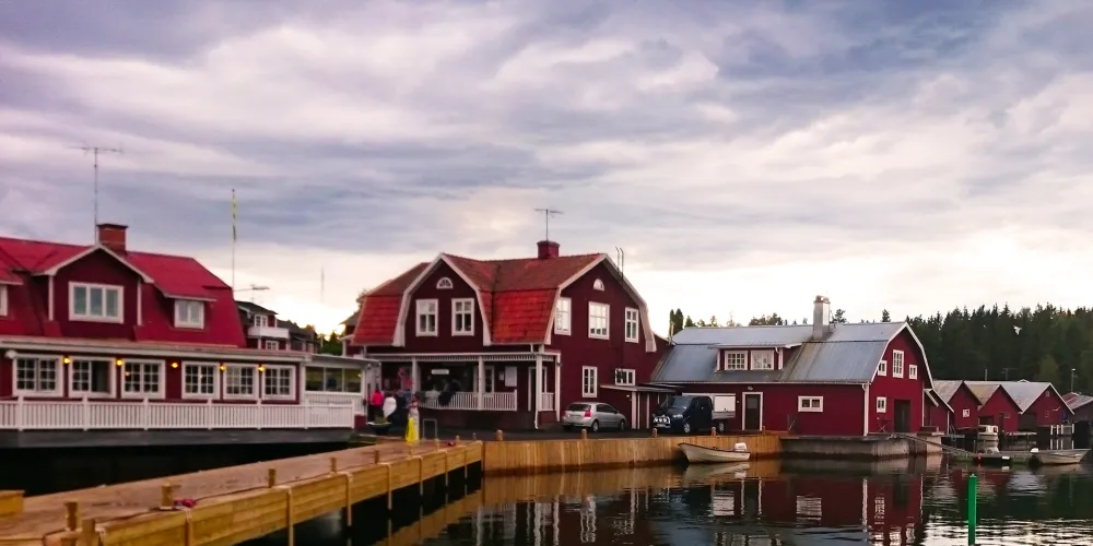 Restaurangen Albertina i Skärså fiskeläge