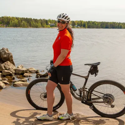 Cykeltur på kustnära Sågverkstampet