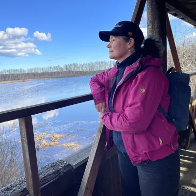 Elin vid fågeltornet, Ålsjön naturreservat
