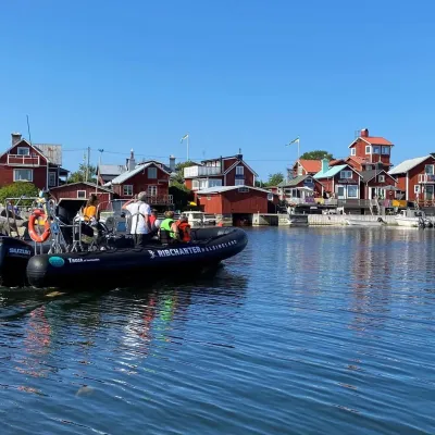 Ribbåt i Söderhamns skärgård