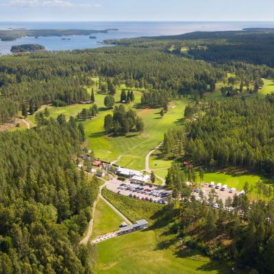 Flygfoto över Sofieholms golfbana