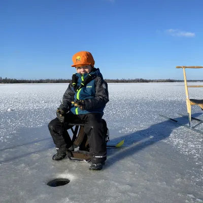 Vinterfiske med pimling