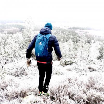 Vinter vandring vid Kasberget