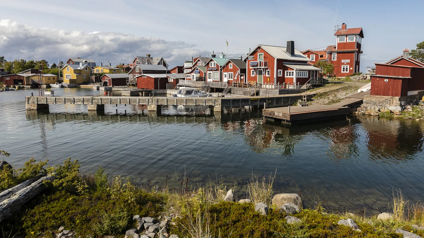 Den pittoreska ön Rönnskär i Söderhamns skärgård